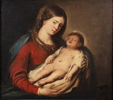 View full screen - View 1 of Lot 35. Virgin and Child | Vierge à l'Enfant.