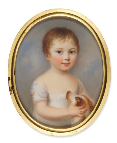 View full screen - View 1 of Lot 354. Portrait of a young child, circa 1810.