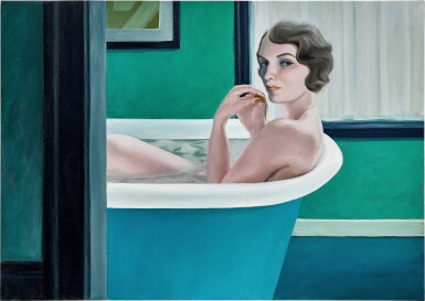 View full screen - View 1 of Lot 828. Sandrine Lanoy 桑德琳 · 拉諾伊 | Huile Sur Toile (Oil On Canvas) 油畫畫布.