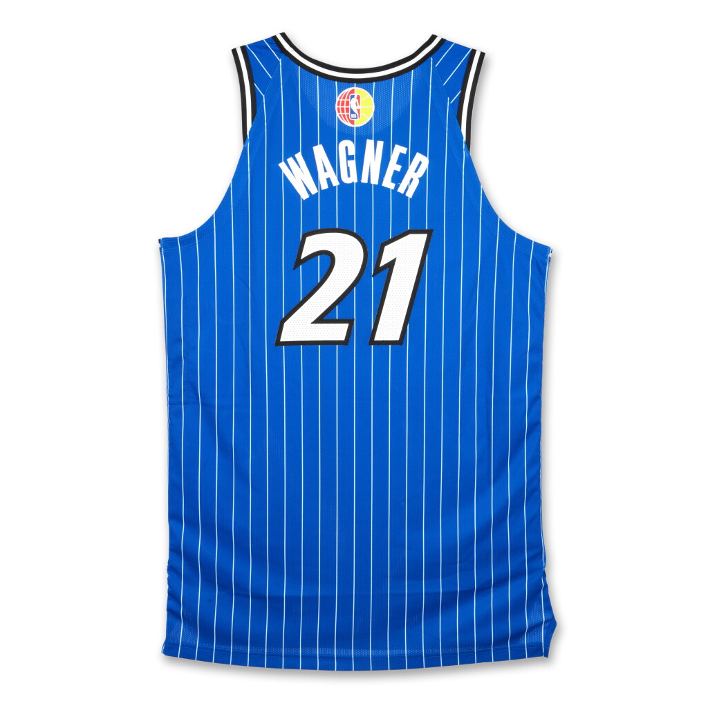 View full screen - View 1 of Lot 17. Moritz Wagner ‘Berlin Game’ Orlando Magic 2025-2026 Game Worn Icon Edition Jersey.