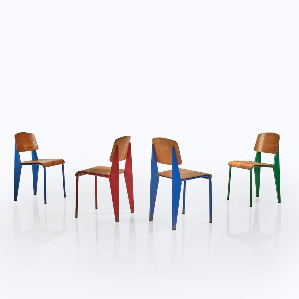 View full screen - View 1 of Lot 77. Four "Standard" Chairs.