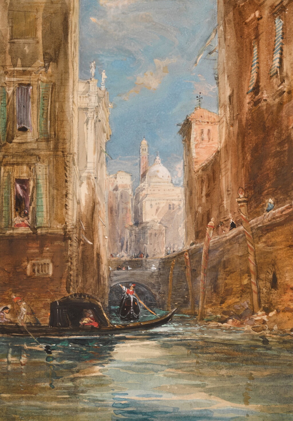 View full screen - View 1 of Lot 195. A canal in Venice.