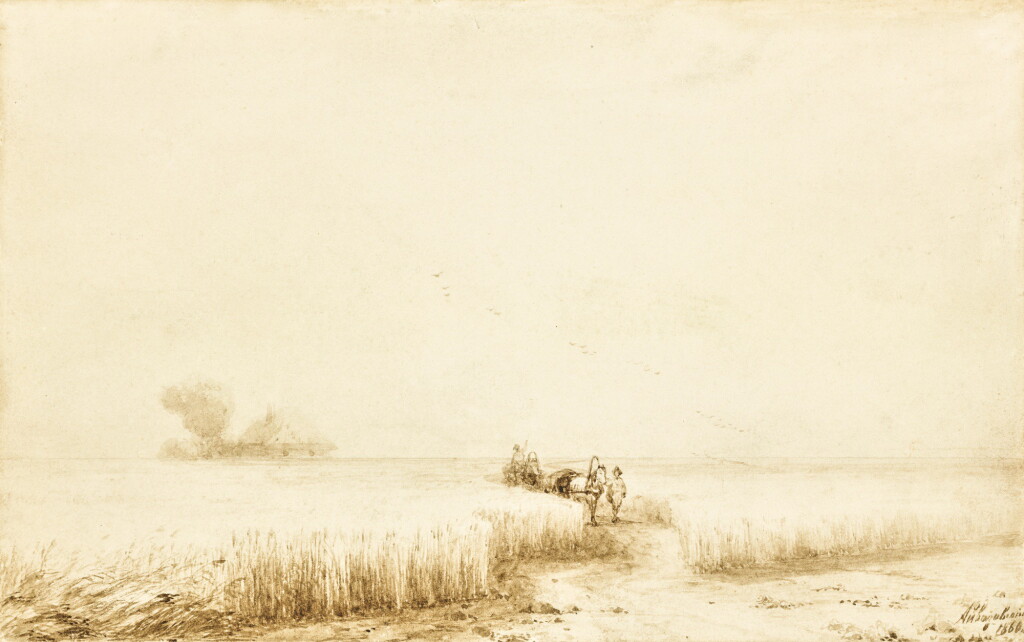 View full screen - View 1 of Lot 12. IVAN KONSTANTINOVICH AIVAZOVSKY | PASSAGE THROUGH THE CORNFIELDS.