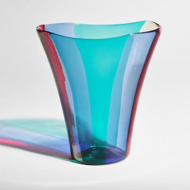 View full screen - View 1 of Lot 596. "Fasce Verticali" Vase.