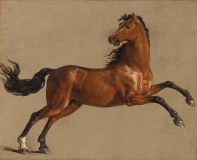 View full screen - View 1 of Lot 164. Portrait of a Bay Stallion.