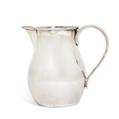 View full screen - View 1 of Lot 189. A George III Irish silver jug, probably William Thompson, Dublin, 1796.
