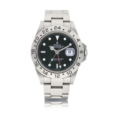 View full screen - View 1 of Lot 8012. Rolex | Explorer II, Reference 16570, A stainless steel wristwatch with bracelet, date and 24 hour indication, Circa 2009 | 勞力士 | Explorer II 型號16570 精鋼鏈帶腕錶,備日期及24小時顯示,約2009年製.