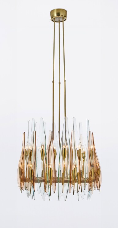 View full screen - View 1 of Lot 75. "Dahlia" Chandelier.