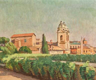 View full screen - View 1 of Lot 136. VANESSA BELL | ROME FROM THE VILLA MEDICI.