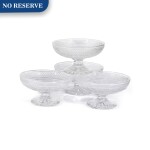 Six Saint Louis Maintenon pattern footed bowls, modern