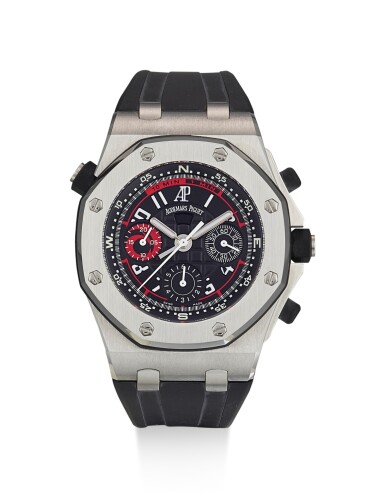 View full screen - View 1 of Lot 8194. AUDEMARS PIGUET | ROYAL OAK OFFSHORE ALINGHI POLARIS, REFERENCE 26040ST.OO.D002CA.01, A LIMITED EDITION STAINLESS STEEL FLYBACK CHRONOGRAPH WRISTWATCH, CIRCA 2005.