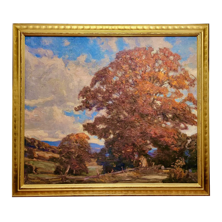 Robert Emmett Owen Vintage Oak Tree In October Available For Immediate