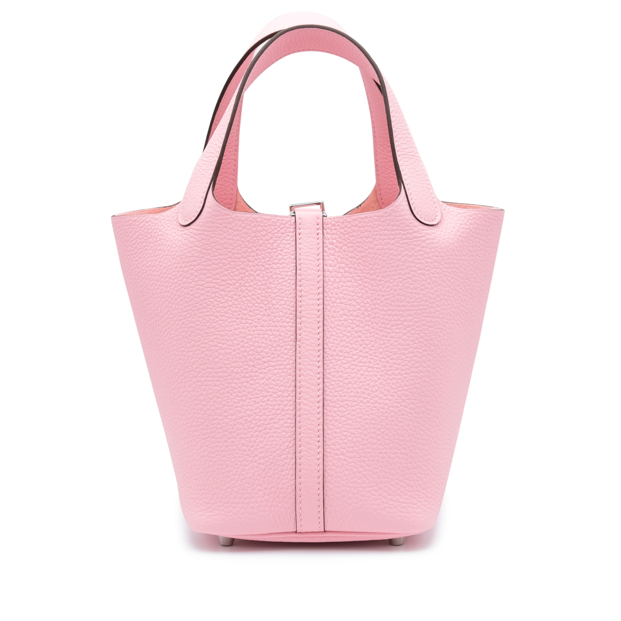 Hermès Rose Sakura Clemence Picotin Lock 18 Palladium Hardware