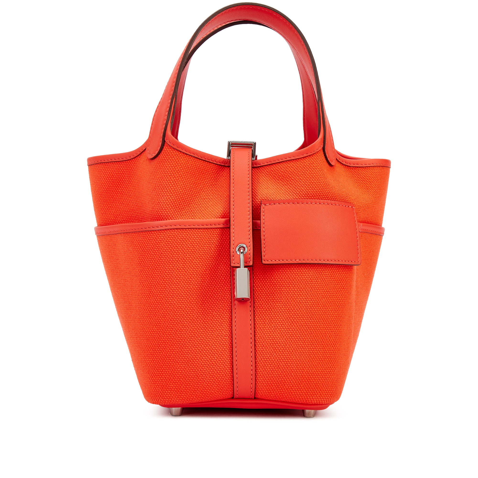 Hermès Limited Edition Orange Field Goeland Canvas And Swift Cargo