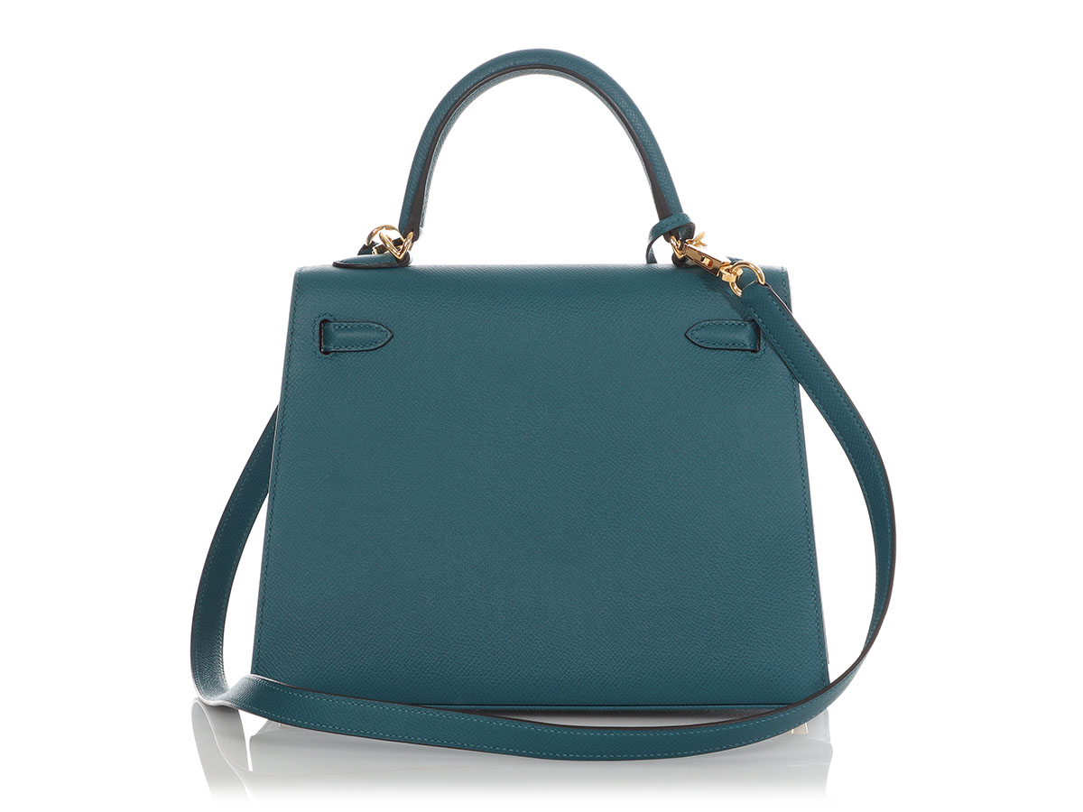 Hermès Vert Bosphore Epsom Kelly 25 Gold Hardware, 2019 Available