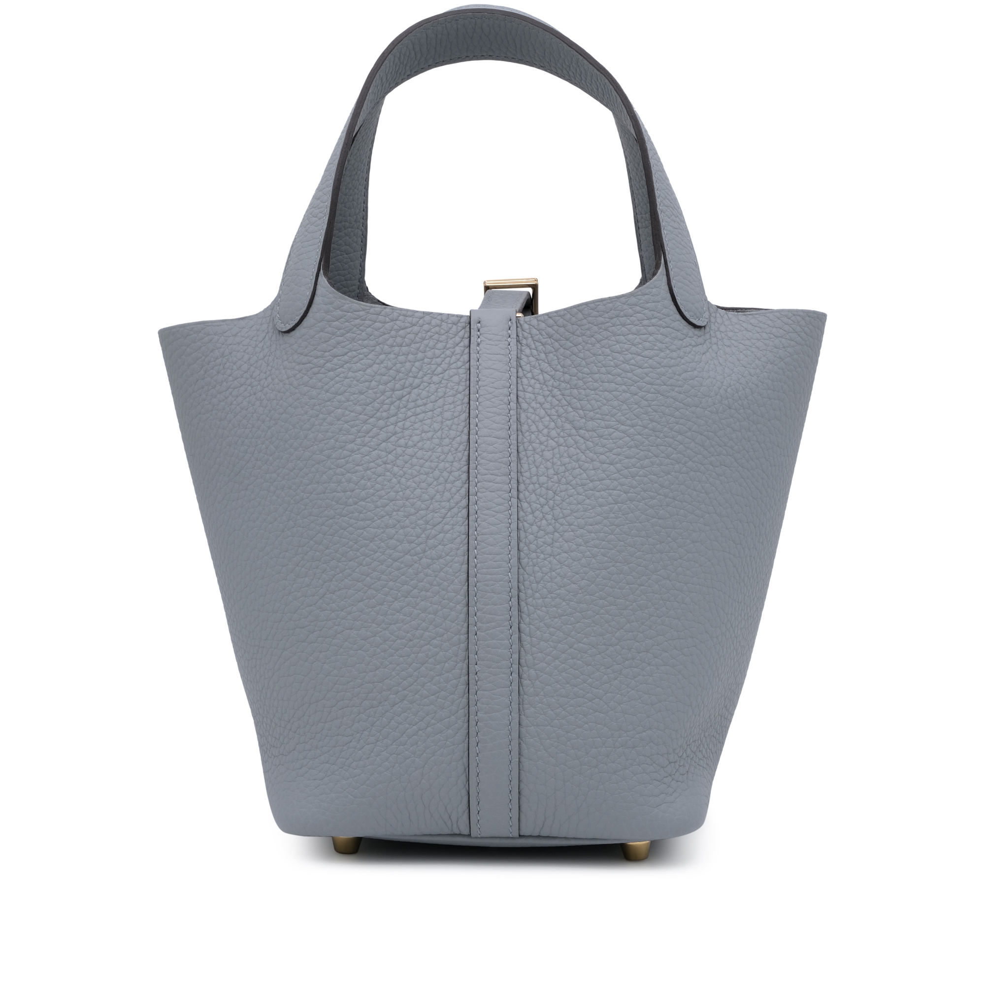【HERMES】ピコタン Picotin Lock 18 Bag Permabrass Gris Misty Hermès Gris Misty Clemence Picotin Lock 18 Permabrass