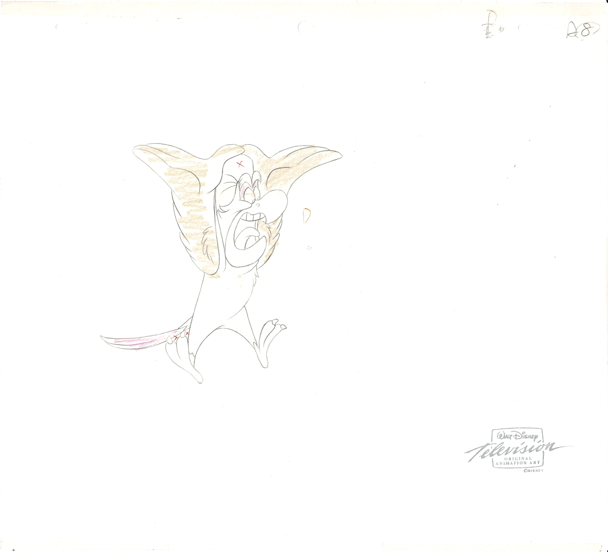 Walt Disney Studios Vintage Aladdin Animation Cel And Drawings