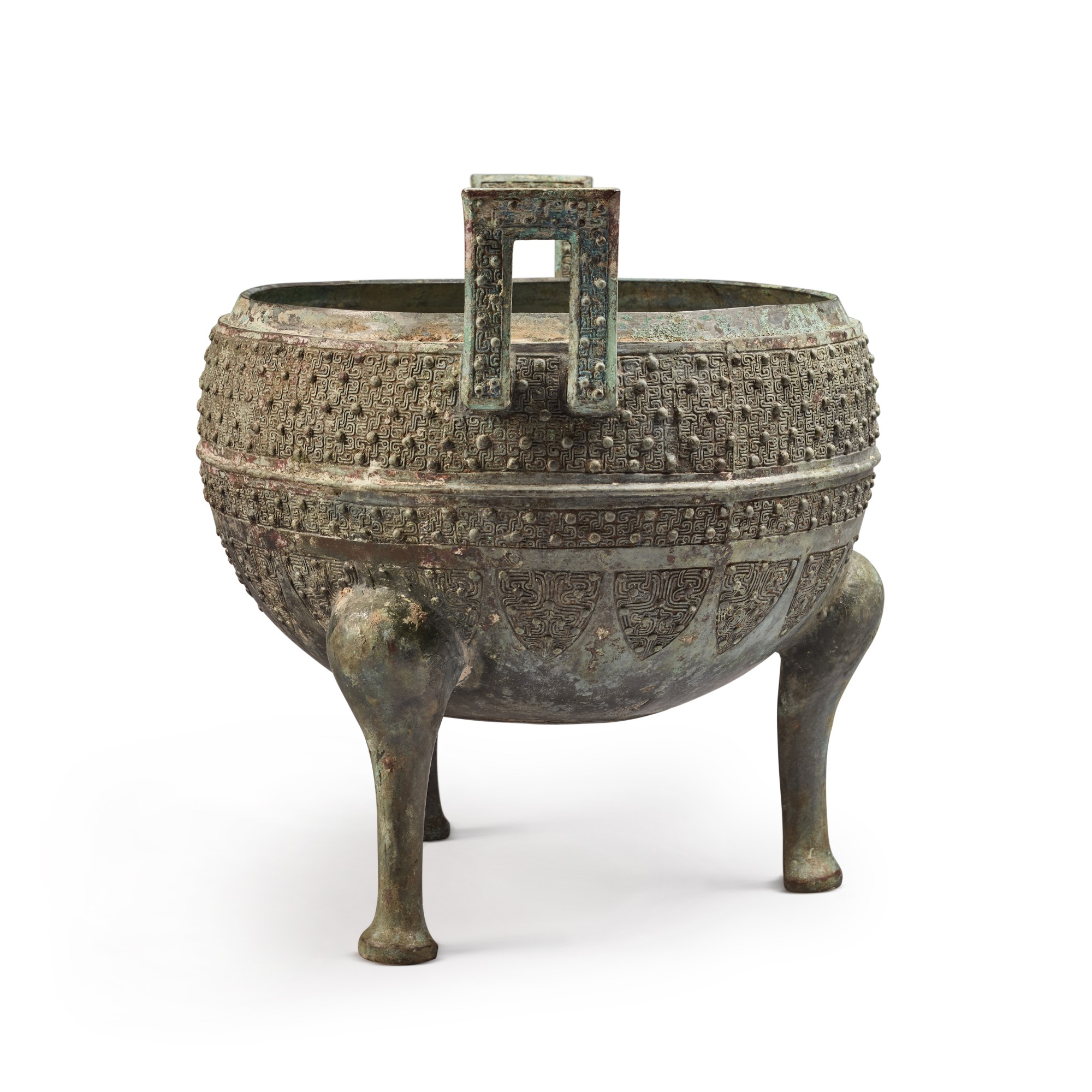 An archaic bronze food vessel (Ding), Eastern Zhou dynasty | 東周 青銅交龍紋鼎 ...