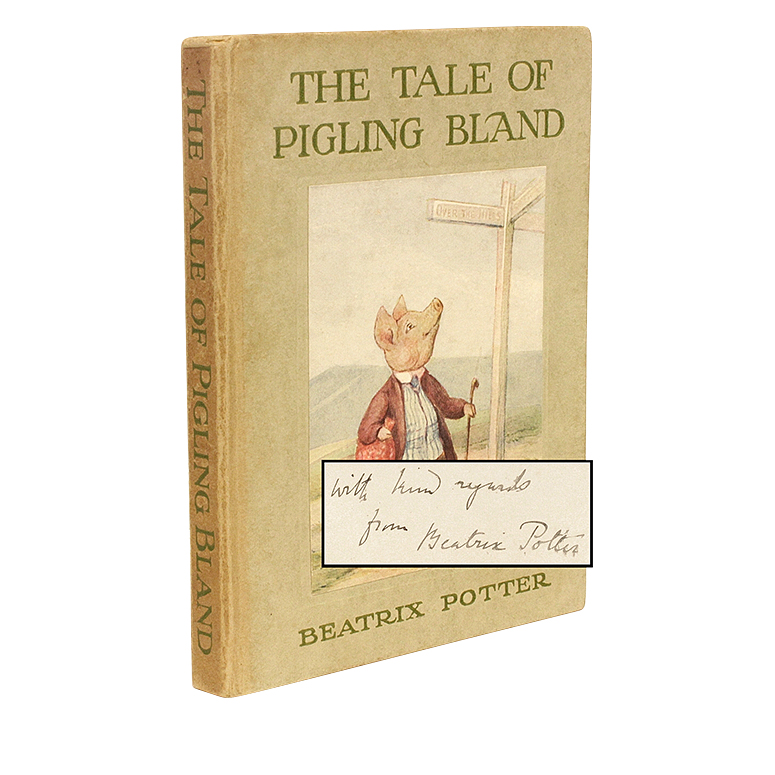 Beatrix Potter Vintage The Tale Of Pigling Bland Signed