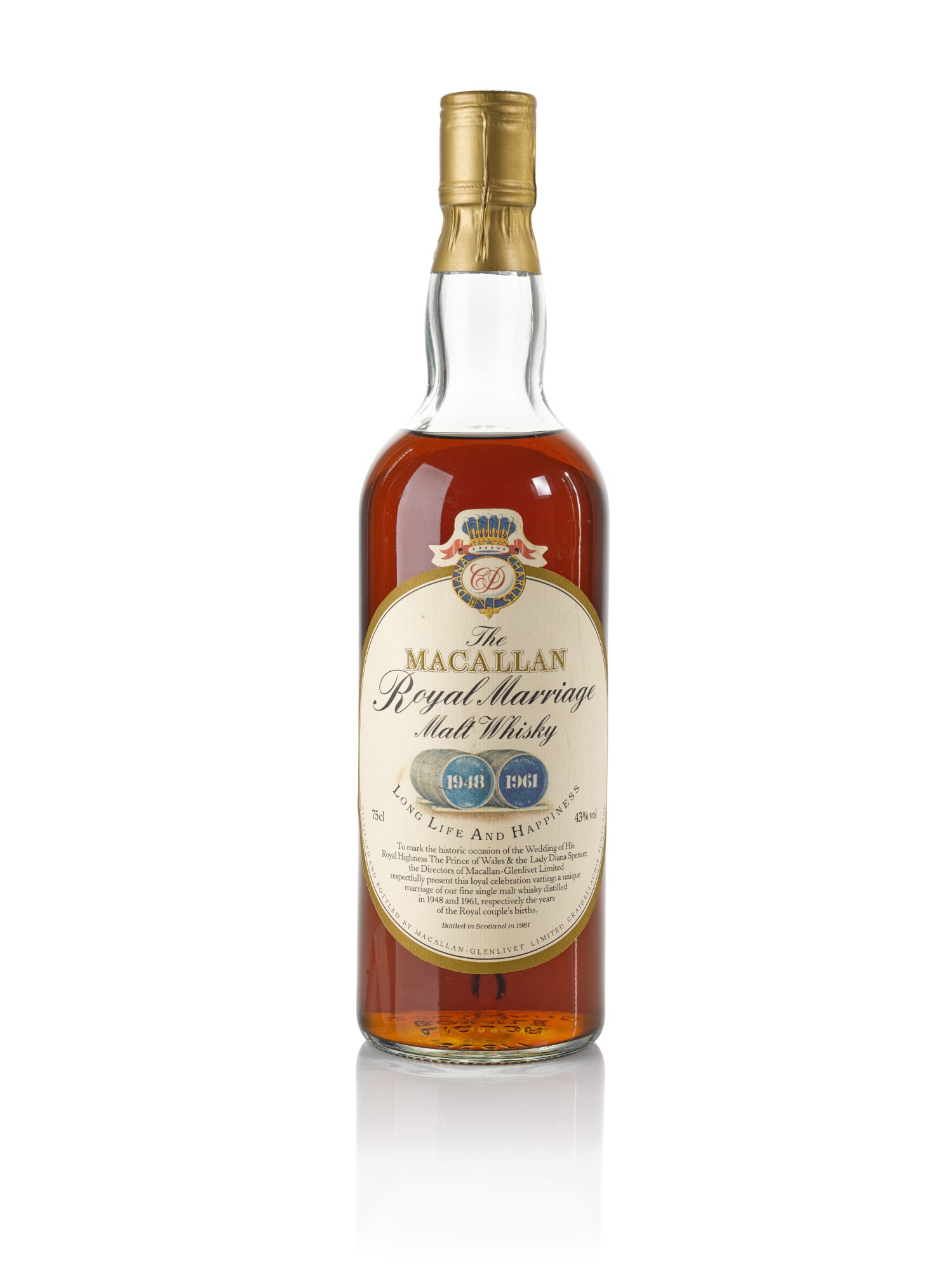 The Macallan Royal Marriage 1948 and 1961 20 Year Old 43.0 abv NV Distilled Iconic Samaroli The Macallan Royal Marriage 1948 and 1961 20 Year Old 43.0 abv NV Distilled Iconic Samaroli