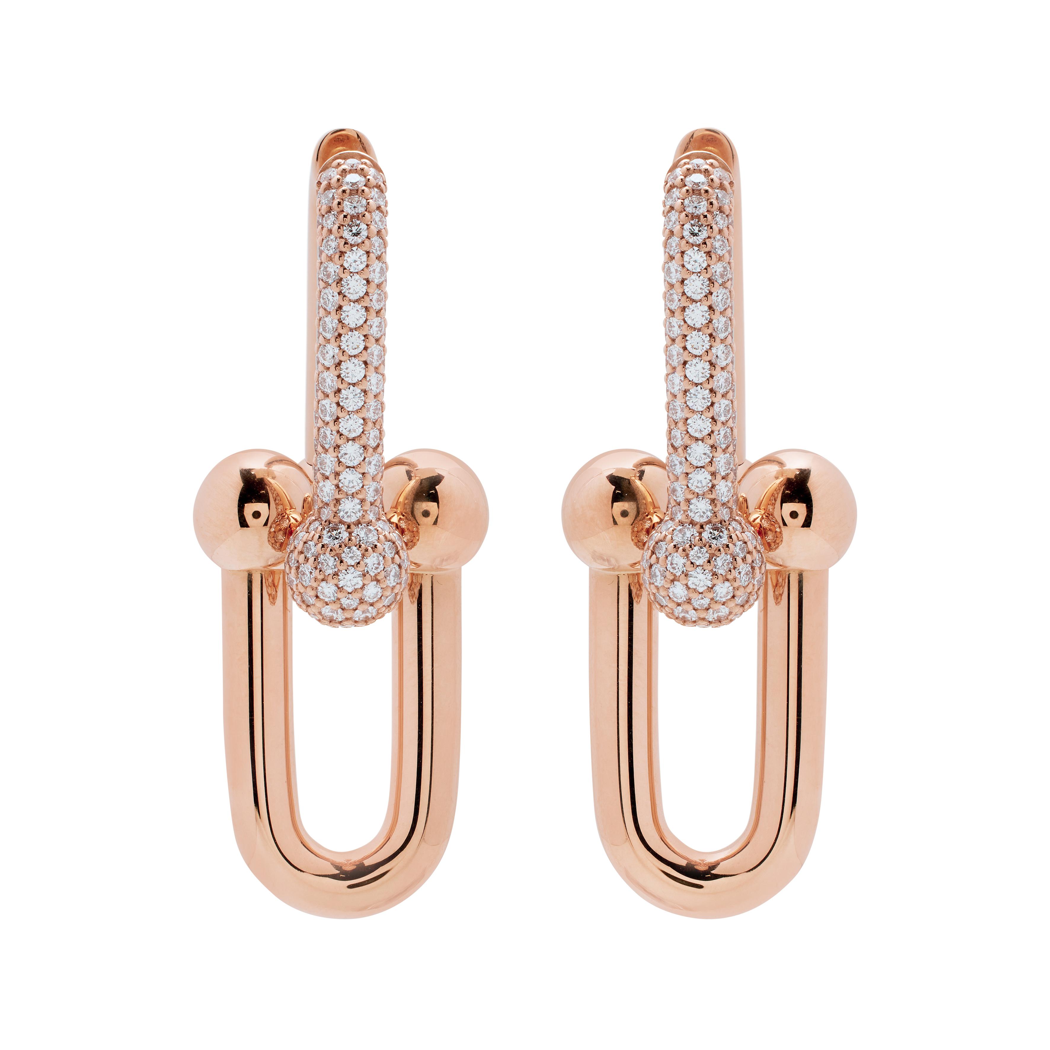Earrings Tiffany's Hardwear Collection Tiffany Rose Gold And