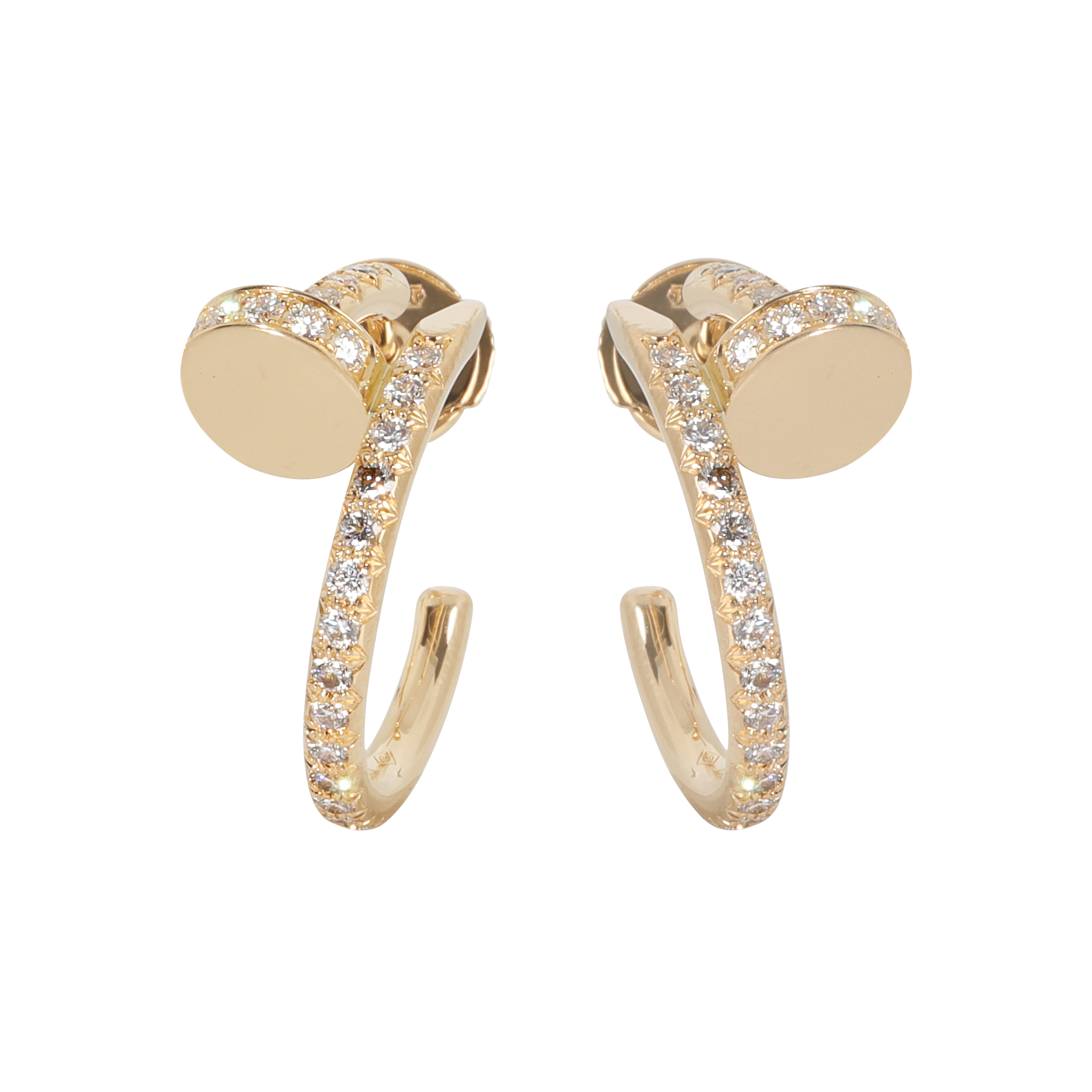 【Cartier】Juste un Clou earring Cartier Juste Un Clou 18K White Gold Diamond Earrings | eBay