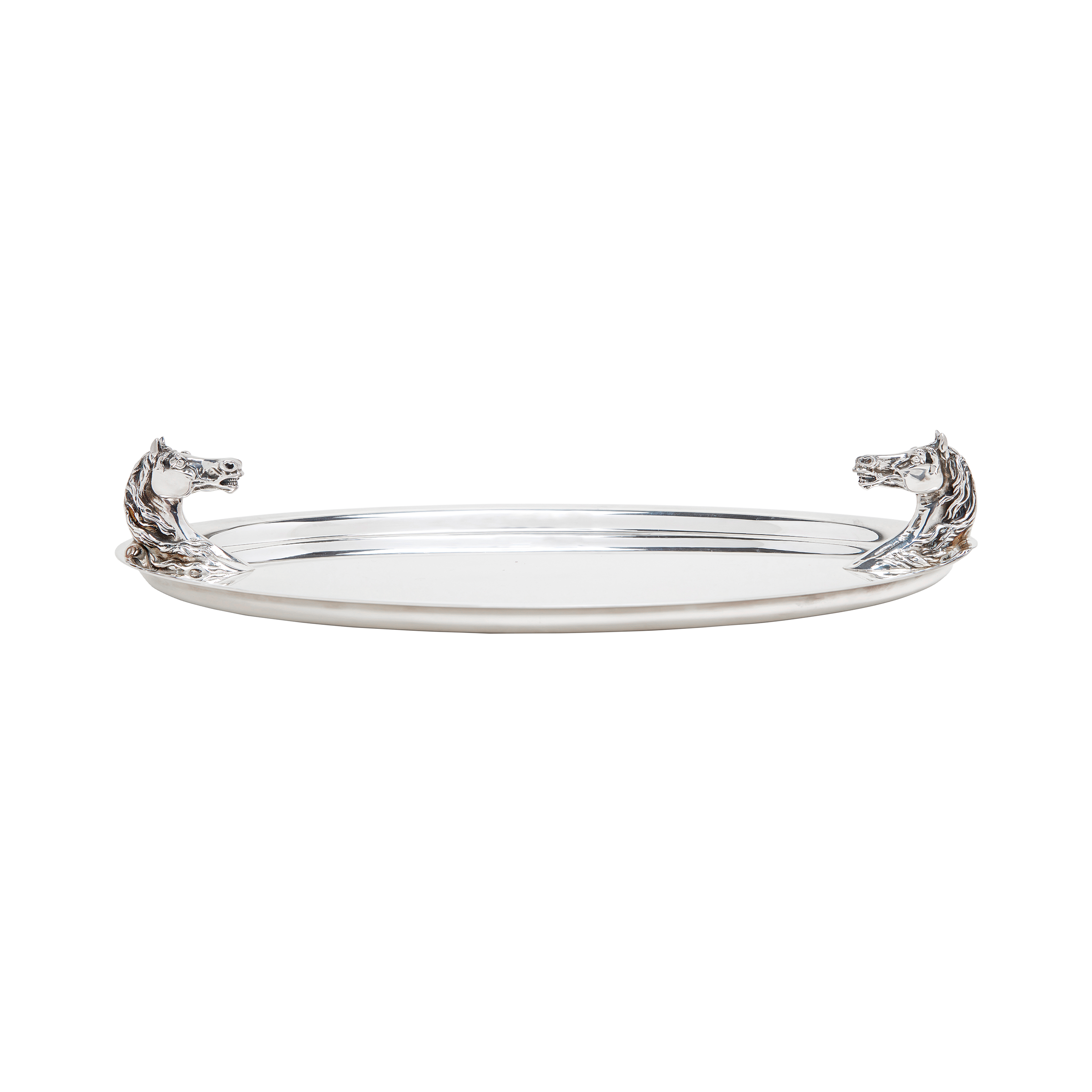 Herm s Ravinet D Enfert Vintage French Silver Horse Head Tray