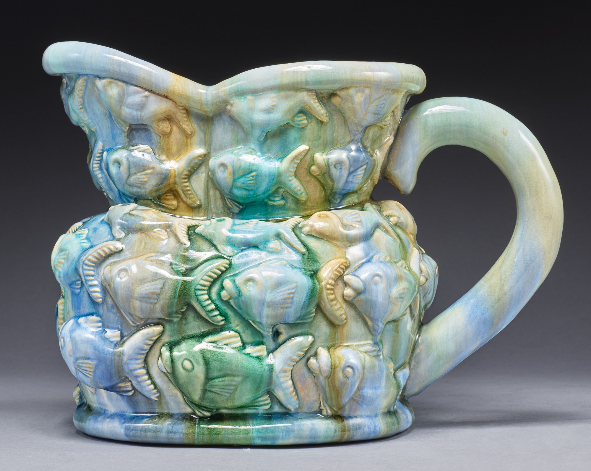 A KATE MALONE 'FISH BUMPER CAR JUG' CIRCA 1991 Selected Meissen and