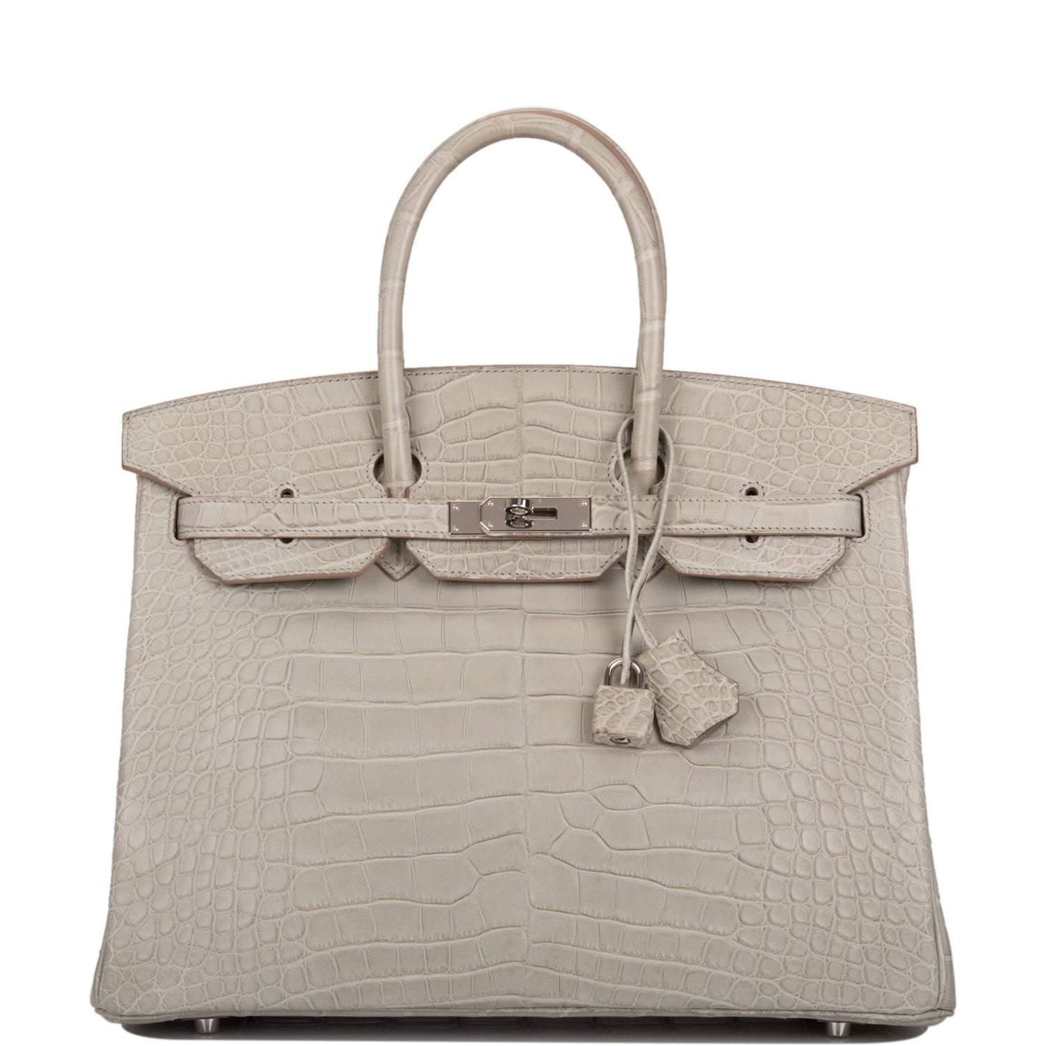 Hermès HSS Gris Perle Matte Mississippiensis Alligator Birkin 35cm