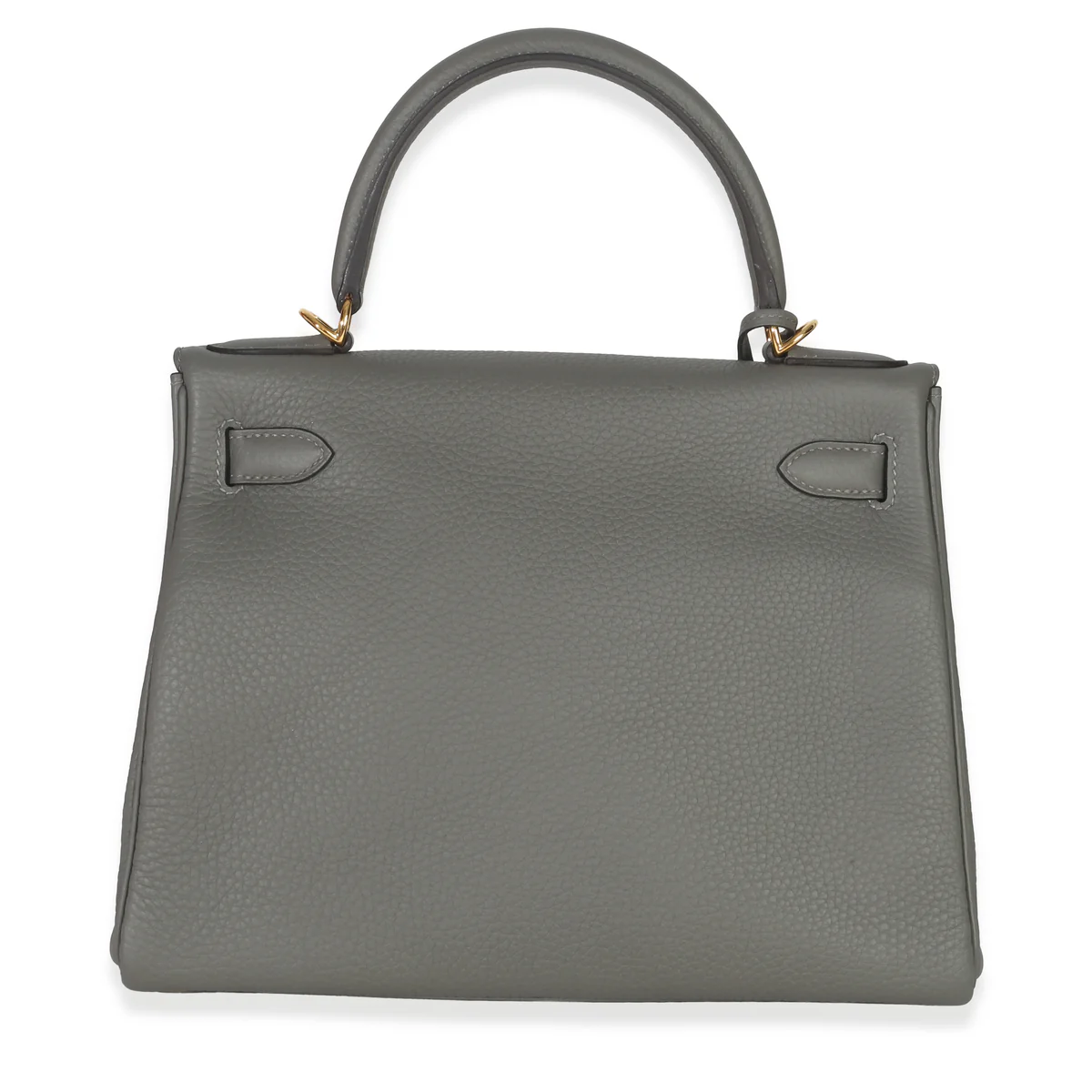 Hermès Gris Meyer Clemence Retourne Kelly 28 Gold Hardware, 2022
