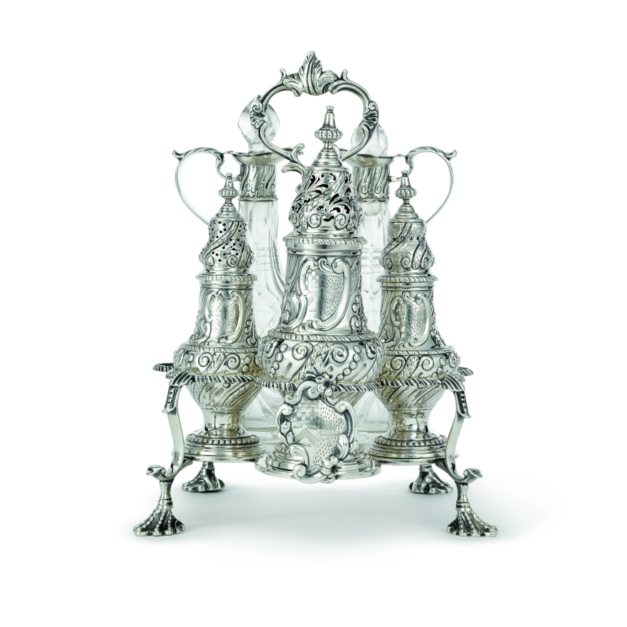 A III SILVER WARWICK CRUET, THOMAS & JABEZ DANIEL, LONDON, 1772