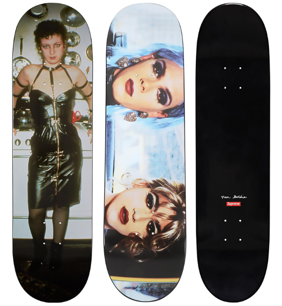 Supreme, Nan Goldin Kim In Rhinestones Skateboard Decks Available