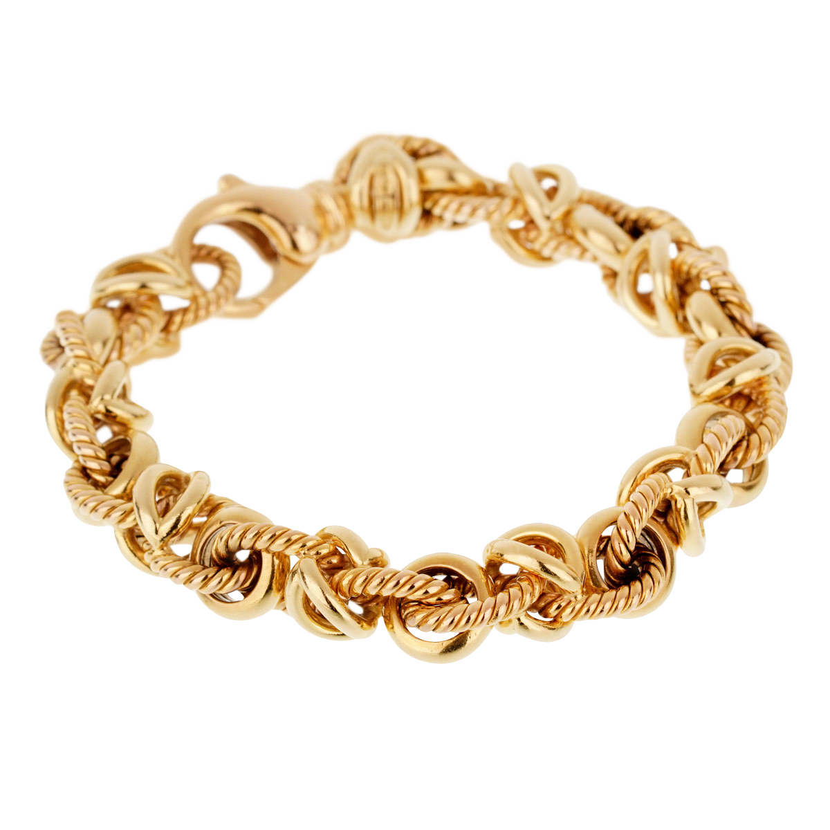 Bvlgari Vintage Gold Chain Link Bracelet Available For Immediate Sale