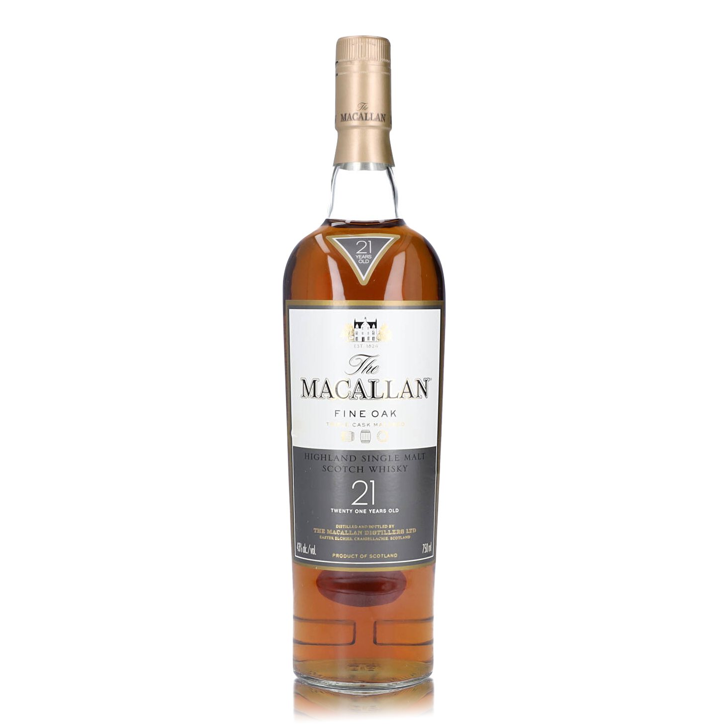 The Macallan 21 Year Old Fine Oak 43.0 abv NV (1 BT75) | Whisky ...