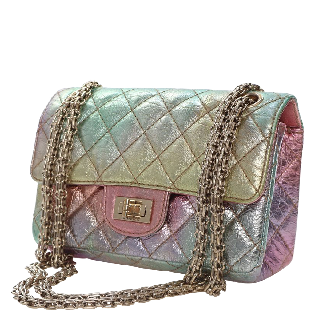 Chanel Multicolor Aged Quilted Calfskin Mini Reissue Flap Bag