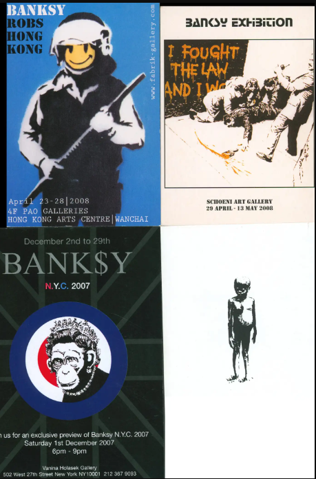 Banksy exhibition card