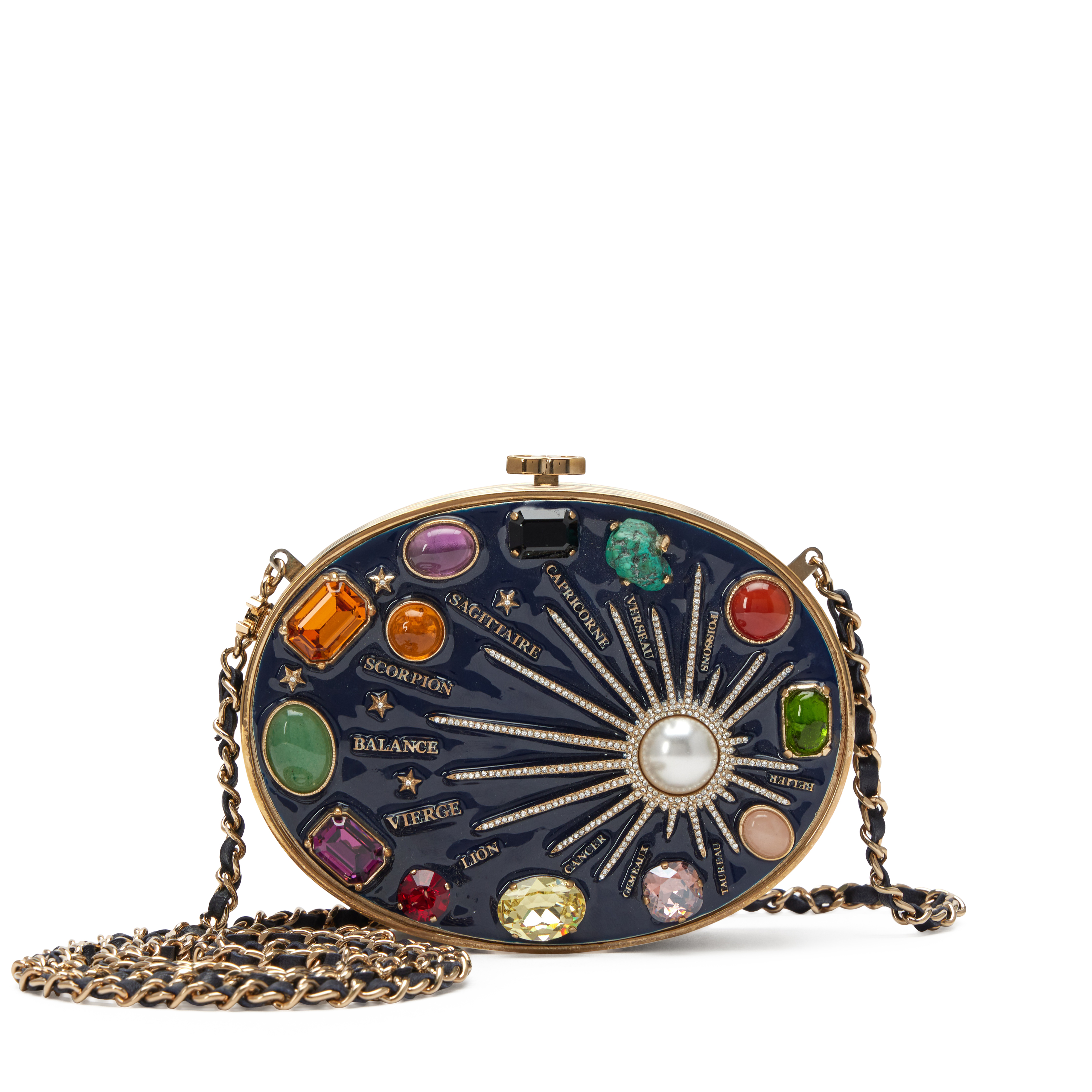 Chanel Blue Enamel And Stone Métiers D'art Paris-Monte Carlo