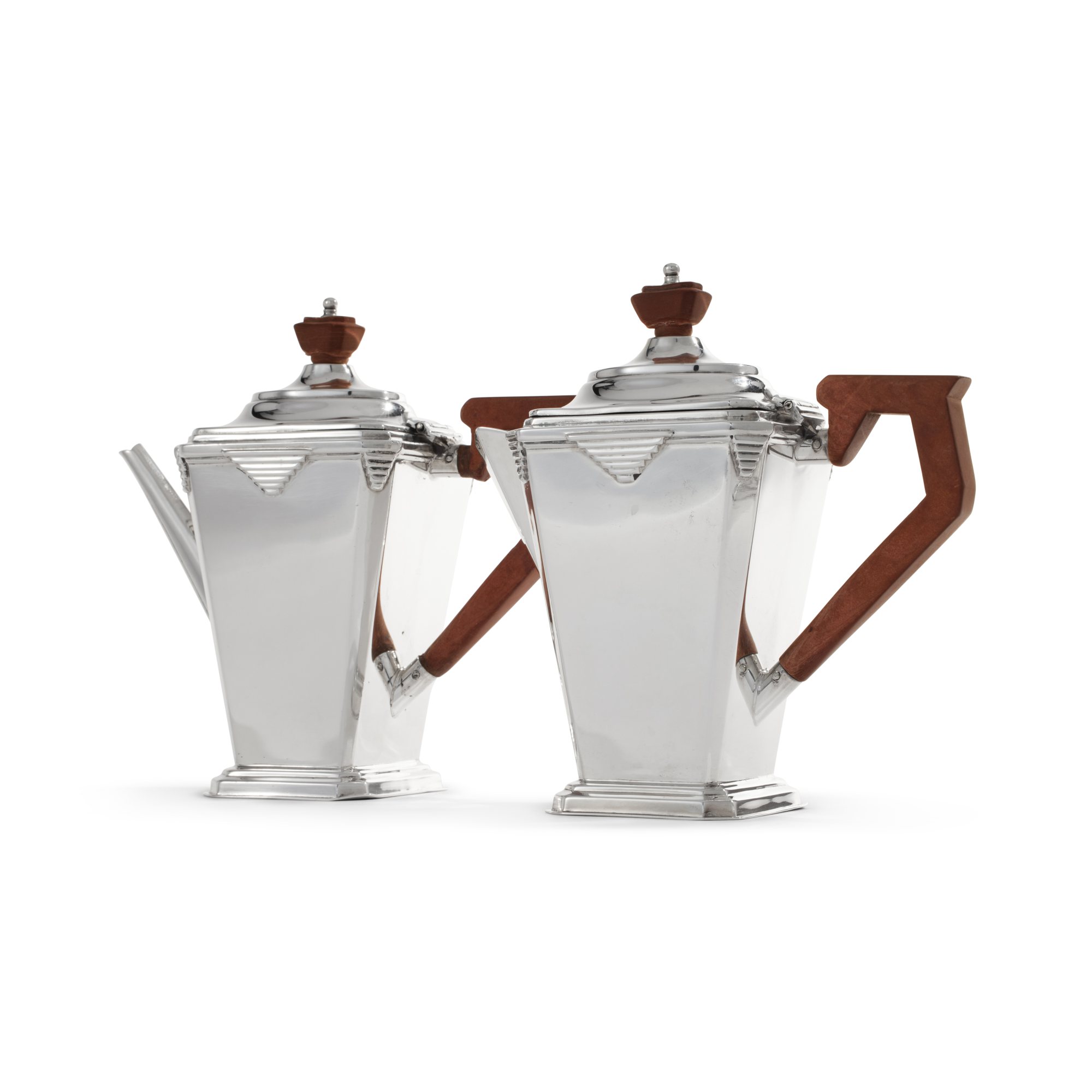 An English Silver Four-Piece Breakfast Tea Set, Goldsmiths ...