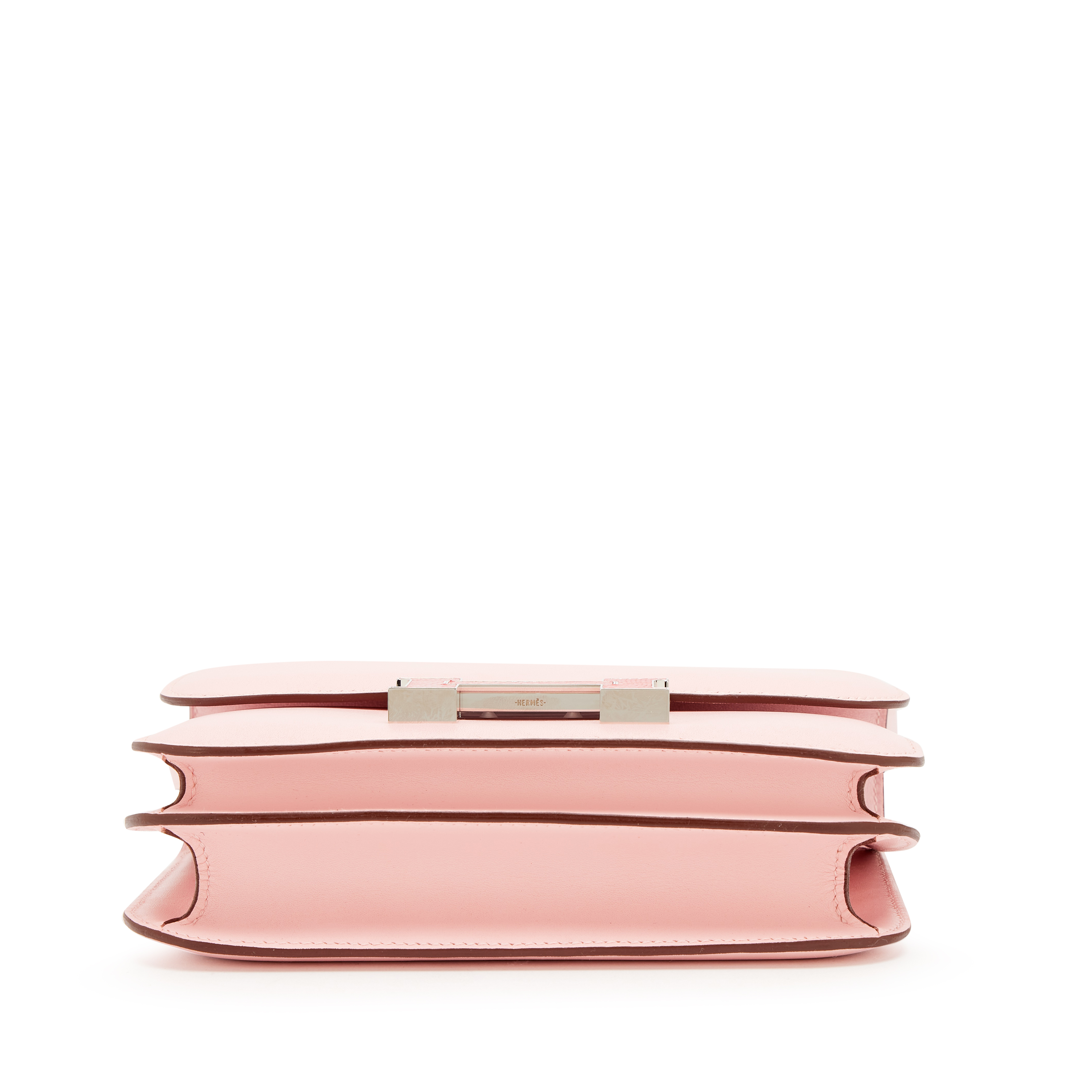 Hermès Rose Sakura Tadelakt Bougainvillier Lizard Mini Constance