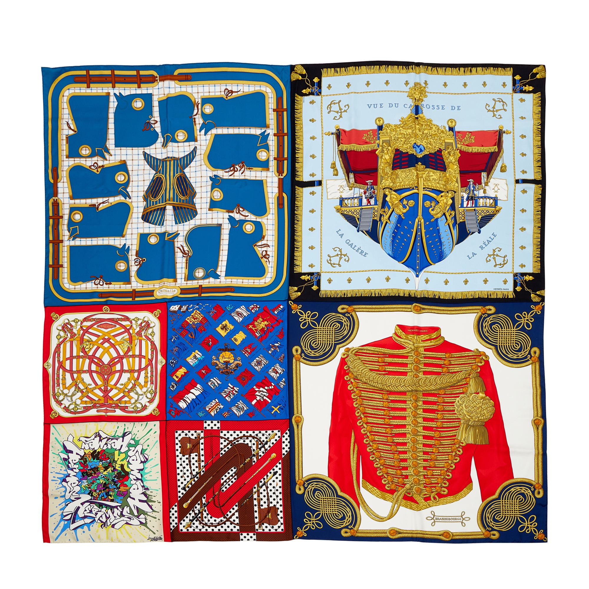 コレクション HERMES Petit Journal de la Soie hermes-for-piaget-vinci-scarf-