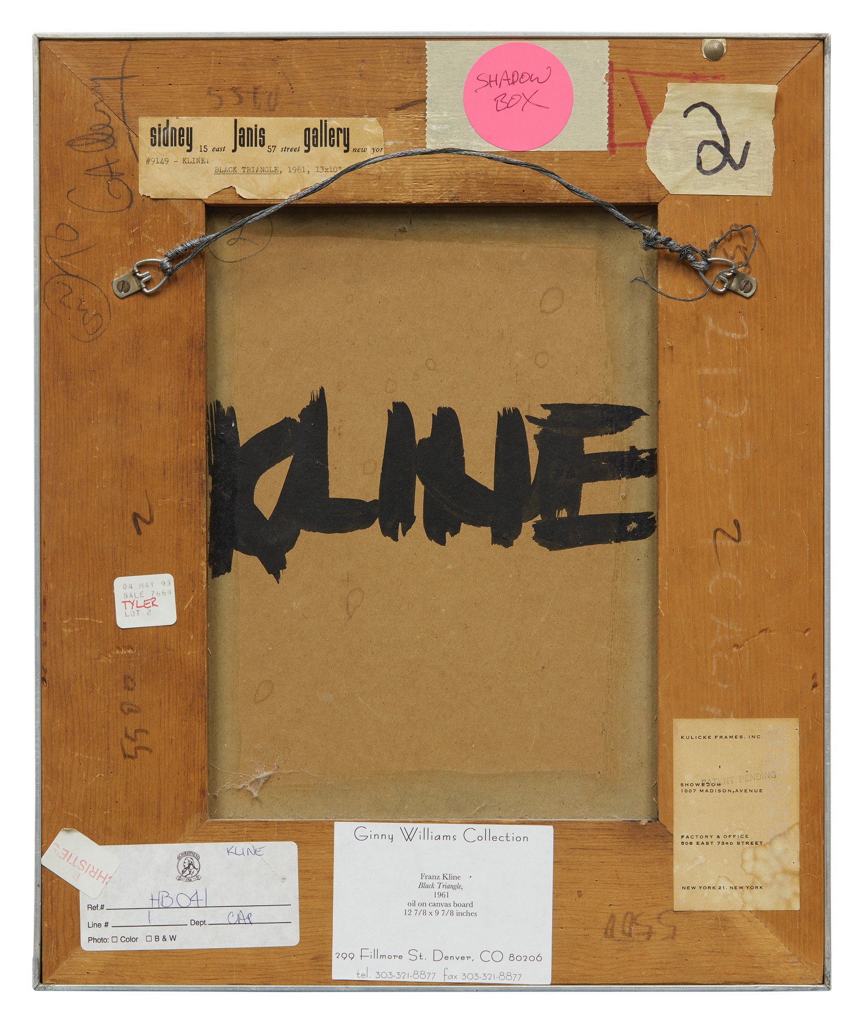 FRANZ KLINE BLACK TRIANGLE Contemporary Art Day Auction Sotheby's