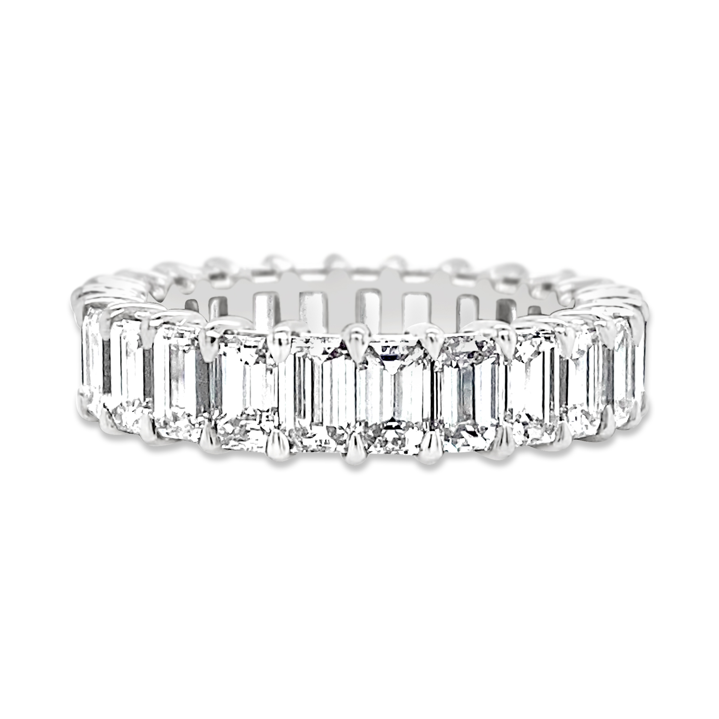 Daniella Design Platinum And 4.75ct Diamond Eternity Band Ring Available For Immediate Sale At