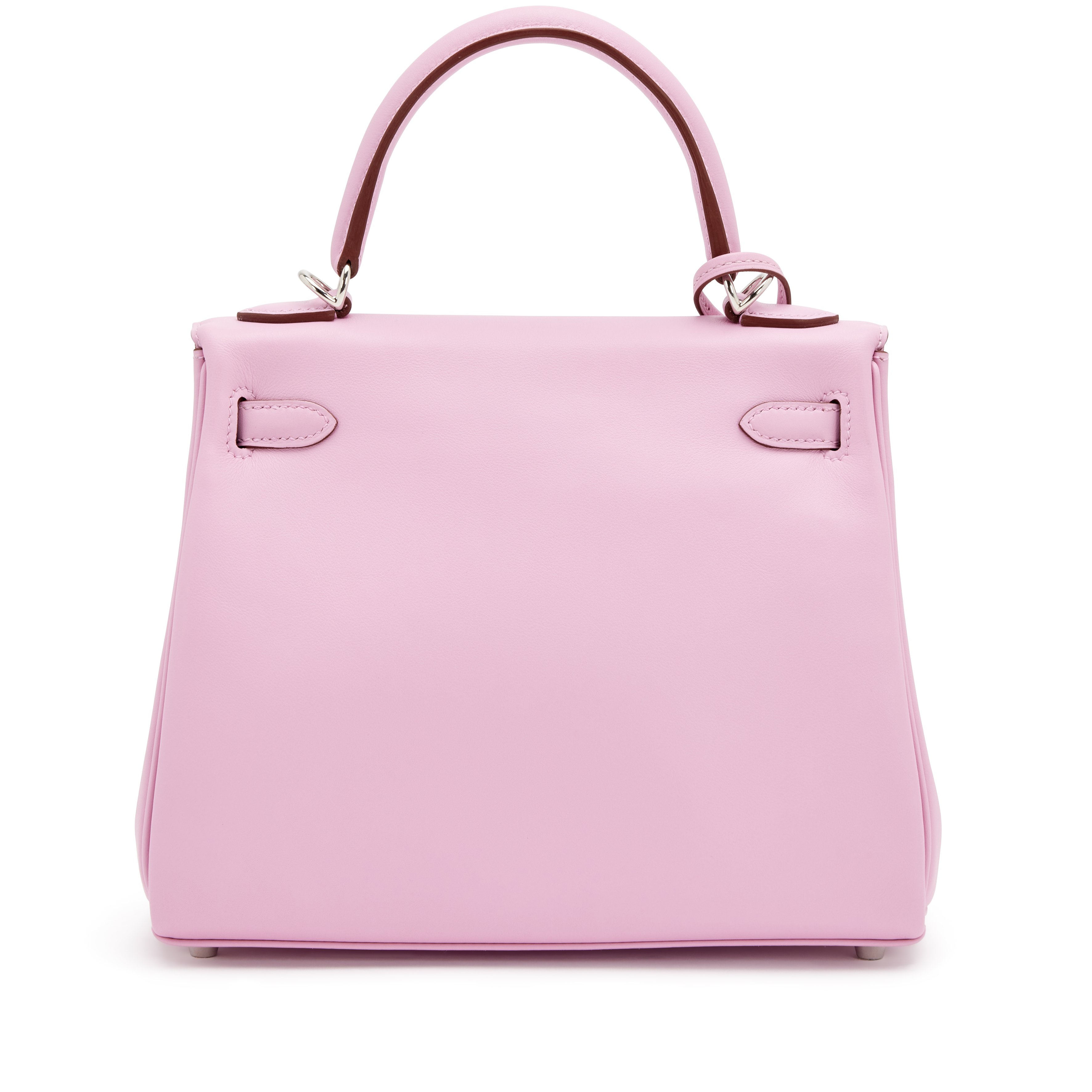 Hermès Mauve Sylvestre Swift Retourne Kelly 25 Palladium Hardware