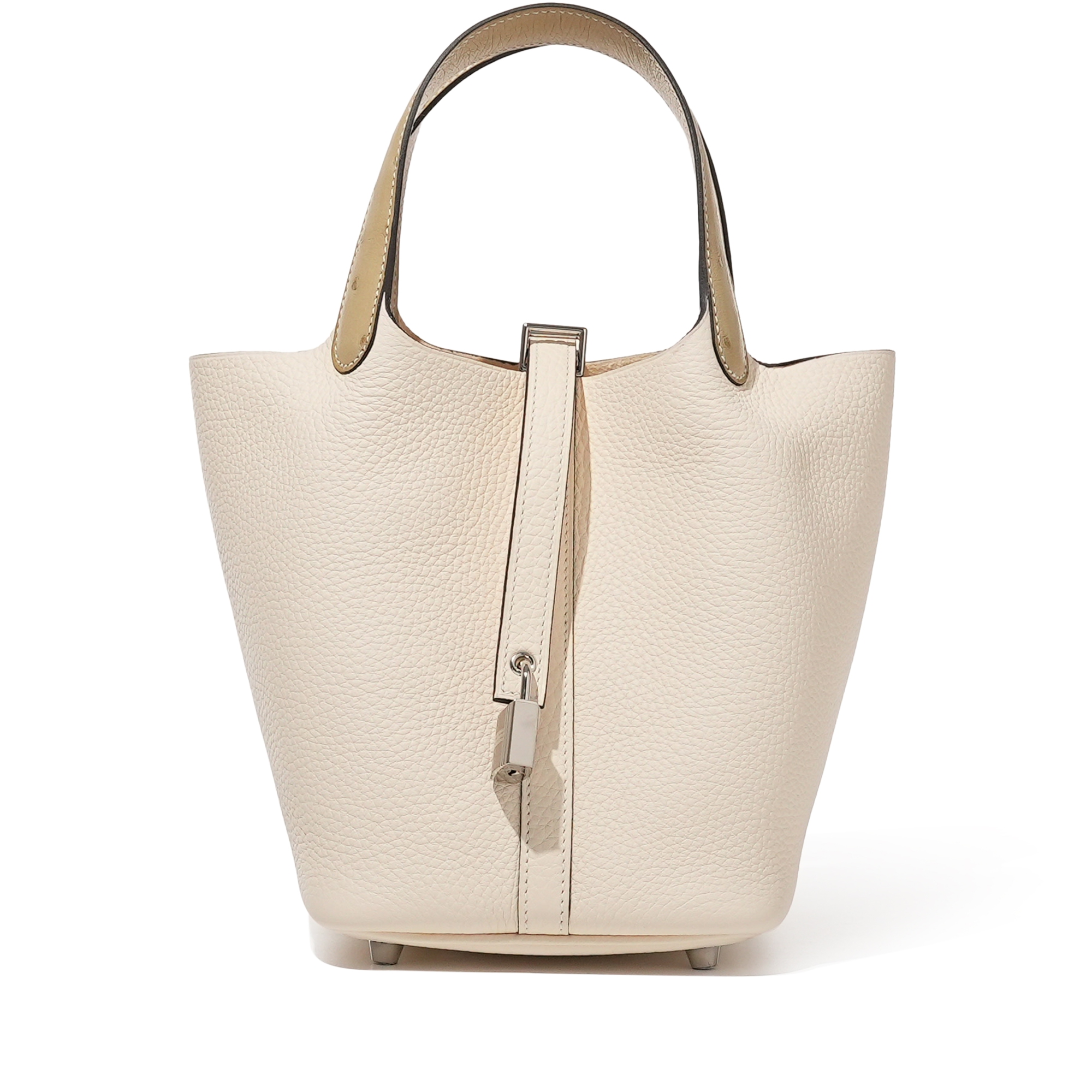 Hermès Nata Clemence And Trench Ostrich Touch Picotin Lock 18