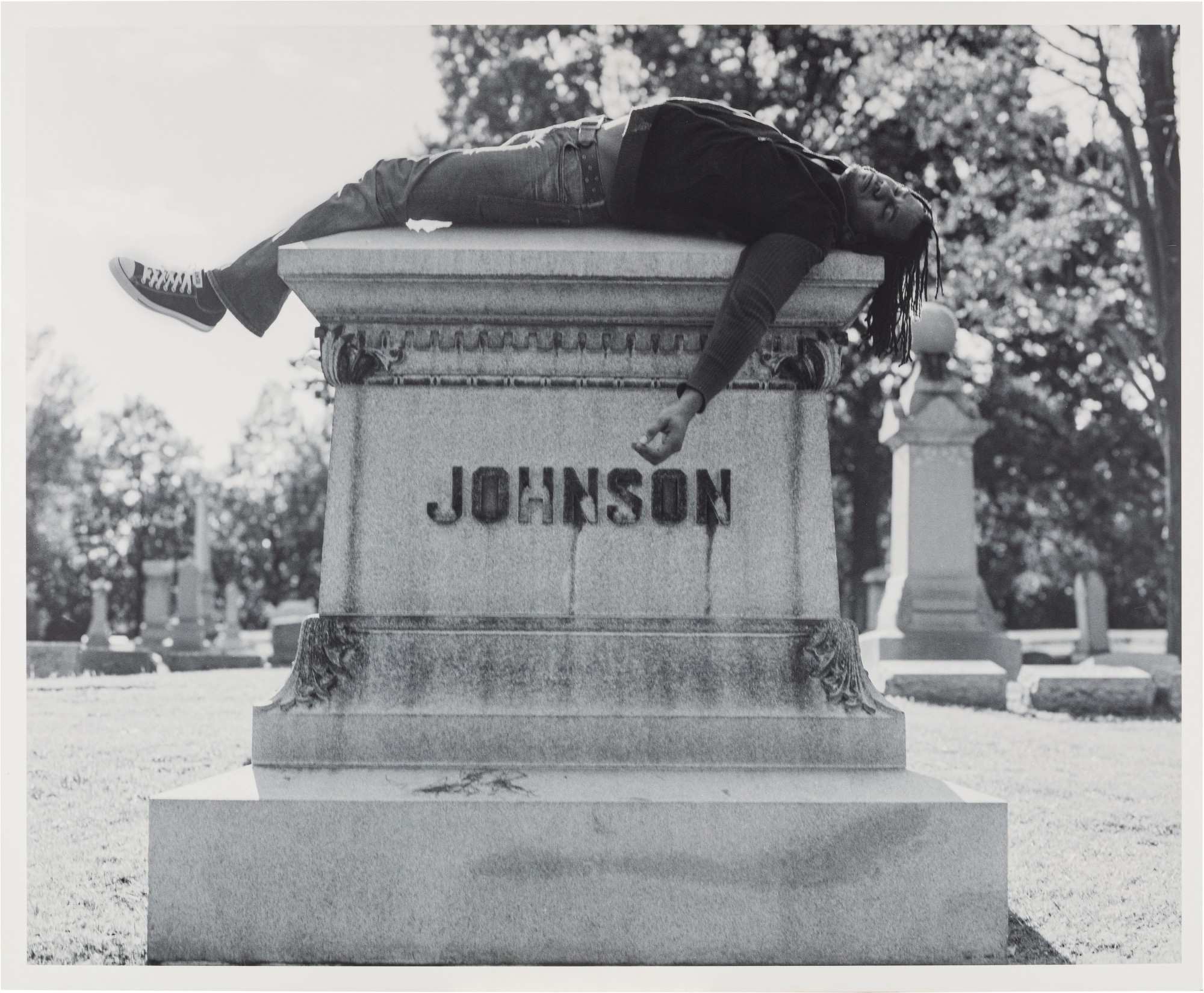 Self Portrait laying on Jack Johnson’s Grave Collection Loïc Malle
