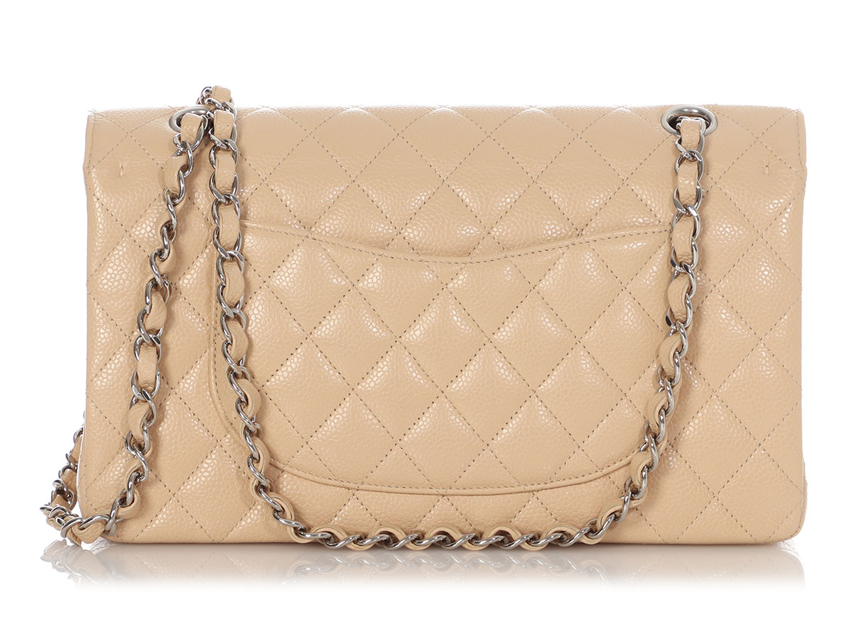 Chanel Beige Clair Chanel Handbags Fashionphile Chanel Lambskin