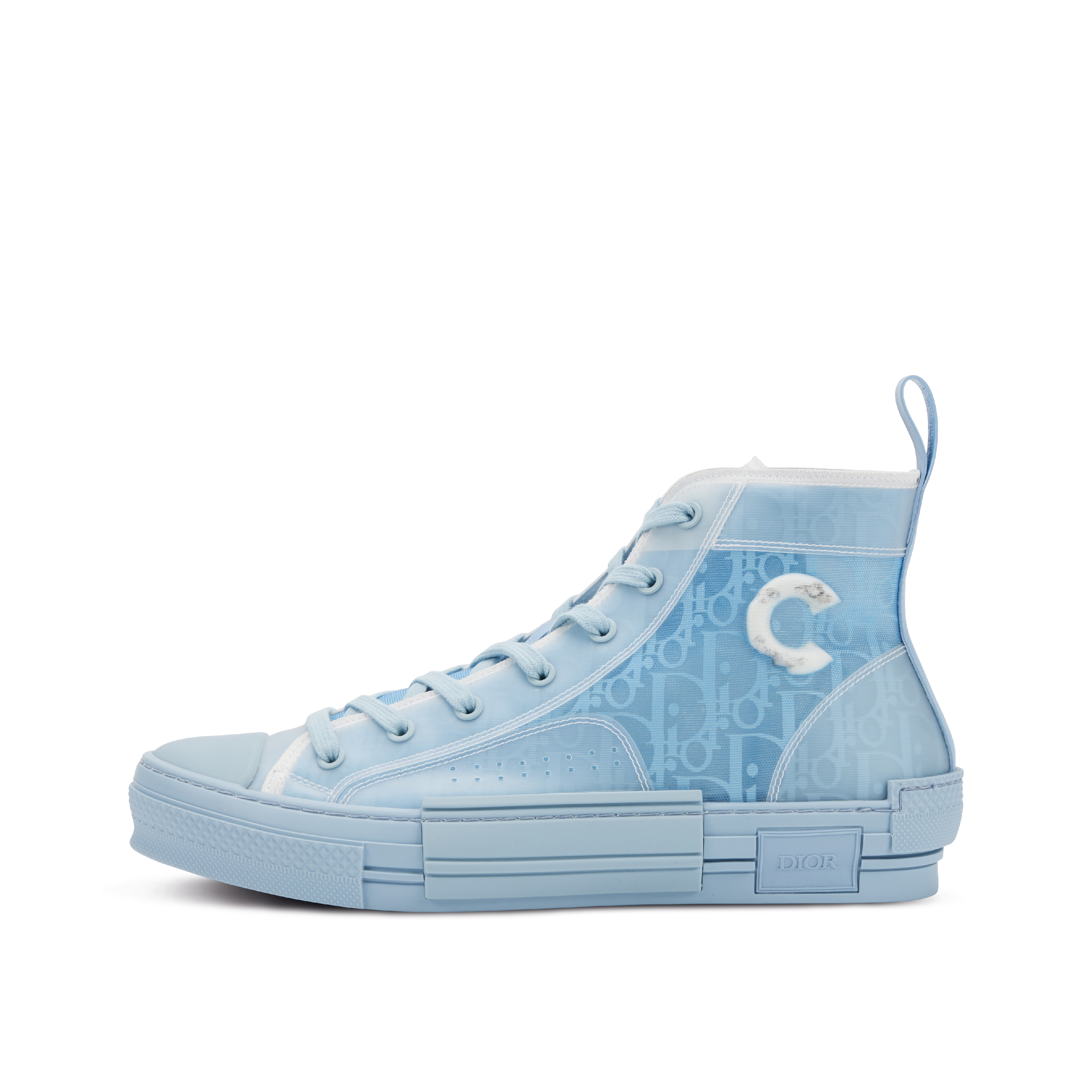 Dior B23 Daniel Arsham ハイトップ スニーカー ライトブルー Dior Dior B23 High Daniel Arsham Oblique Light Blue | Size