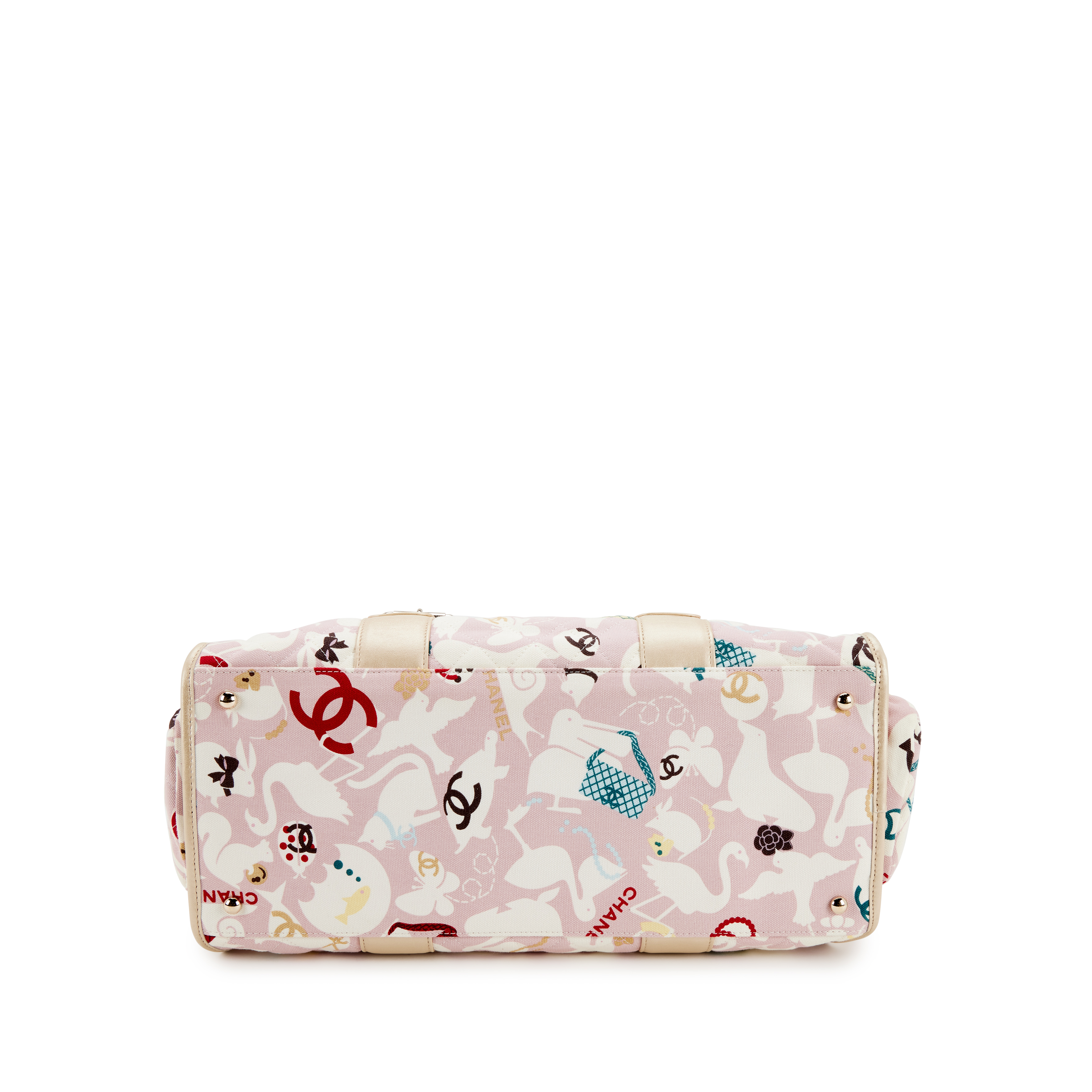 Chanel Printed Baby Animals Canvas Bag Gold Hardware, 2006-2008