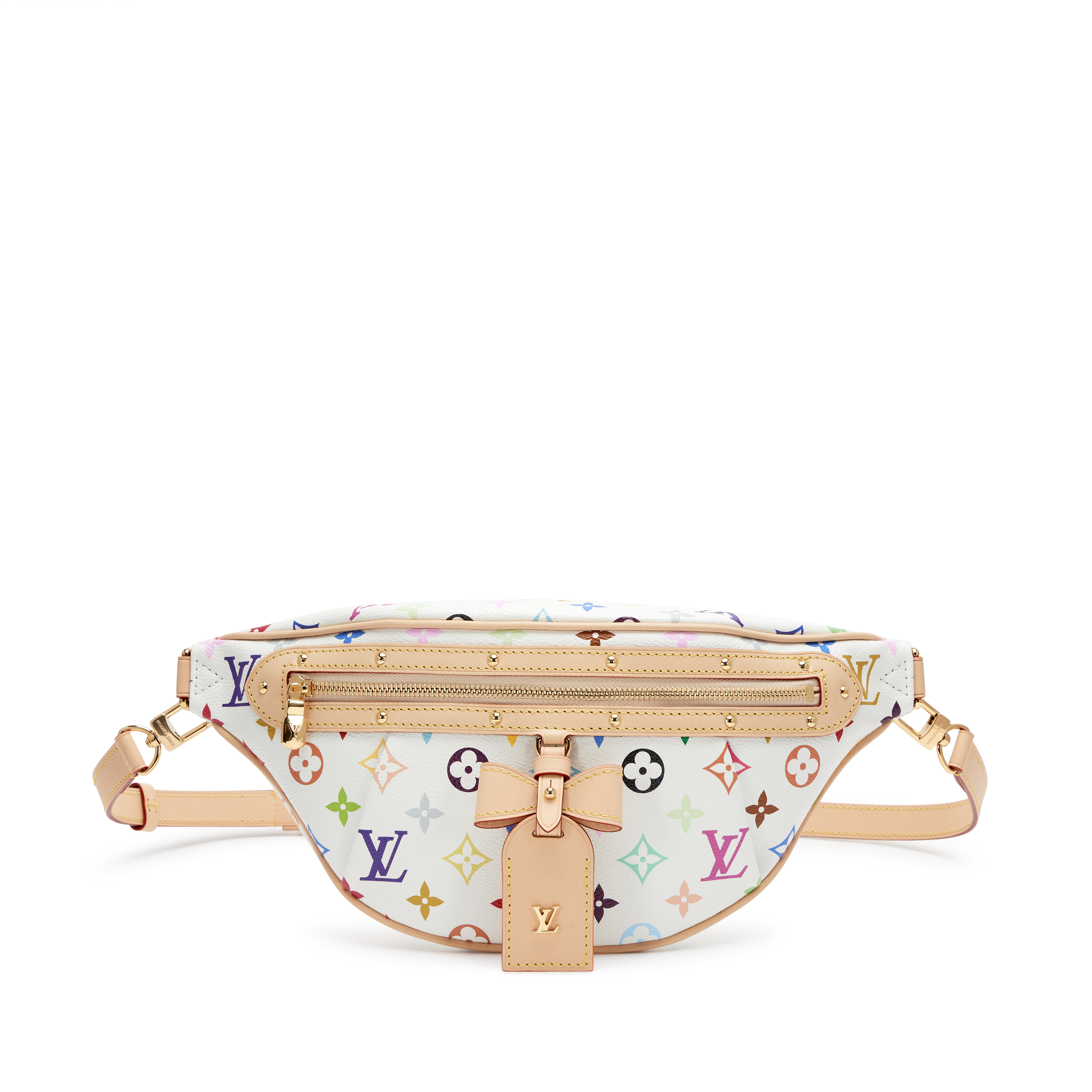 Louis Vuitton Takashi Murakami White Multicolor High Rise Bum Bag