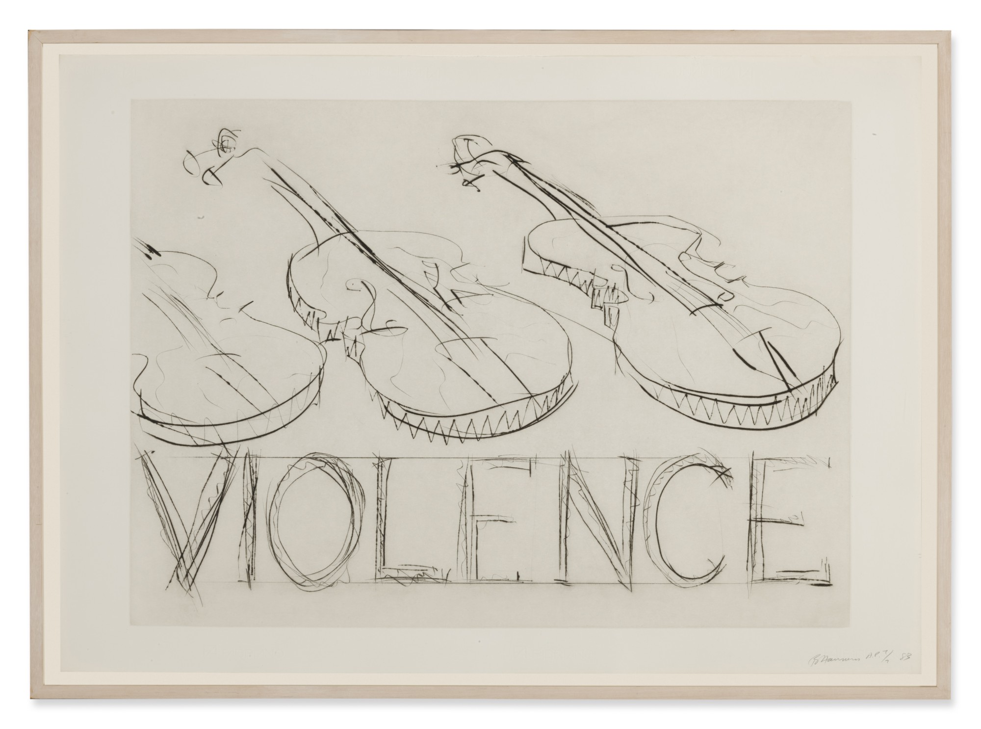 Violins/Violence (Cordes 47) Important Prints & Multiples Part II